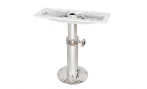 Norsap Height adjustable table pedestal with twist-lock.