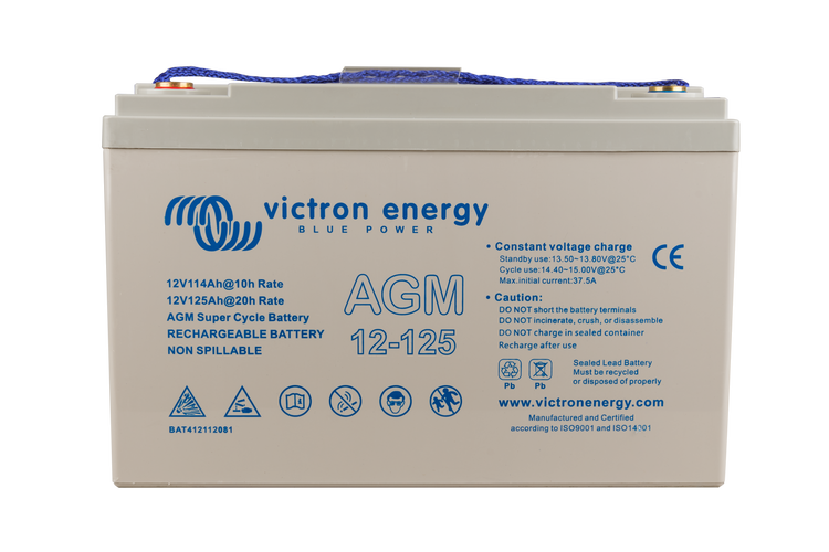 Batterie Vtpower VTL375640I. 75Ah - 640A(EN) 12V. Boîte L3 (277x174x190mm)  - VT BATTERIES