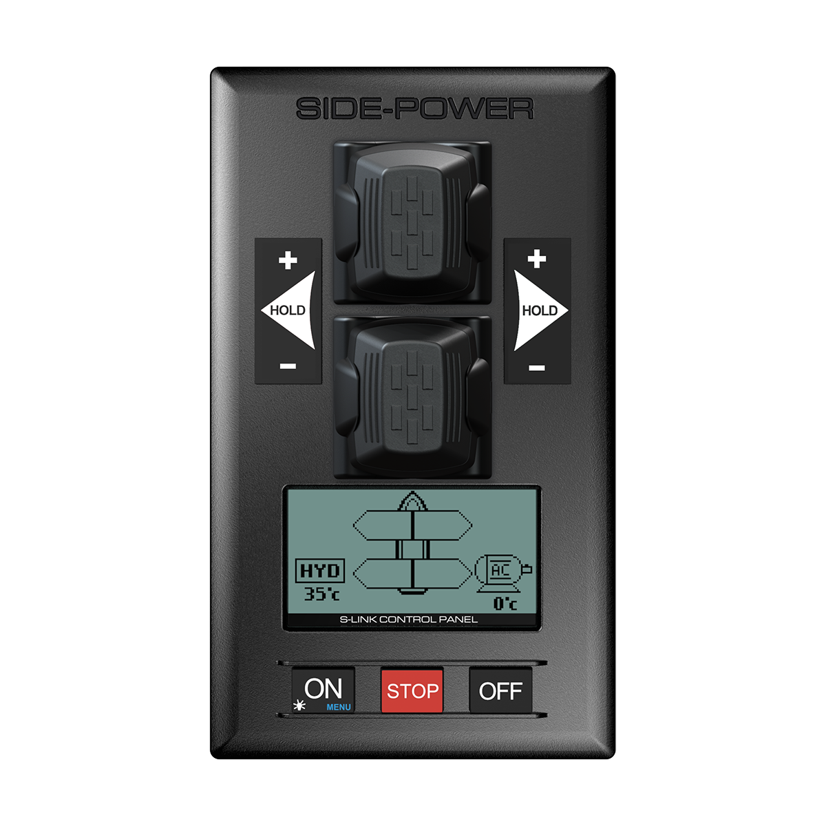 Side-Power Thrusters Hydraulic Joystick Control Panel, Dual, S-LinkWith Integral LCD Display, Hold Function & cover - SMPJC222