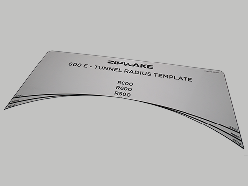 Zipwake Drill Template Tunnel Radius Template