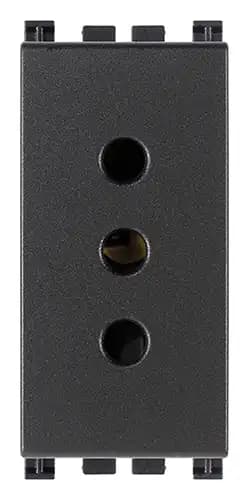 ARKE: 2P+E 10A ITALIAN STANDARD P11 OUTLET GREY