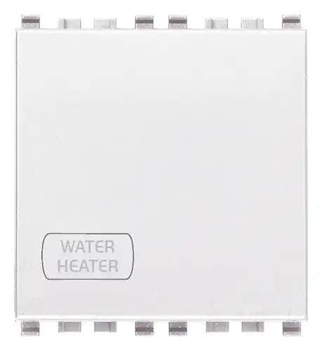 EIKON: 2P 20AX 1-WAY SWITCH WATER/HEATER 2M WHITE product image