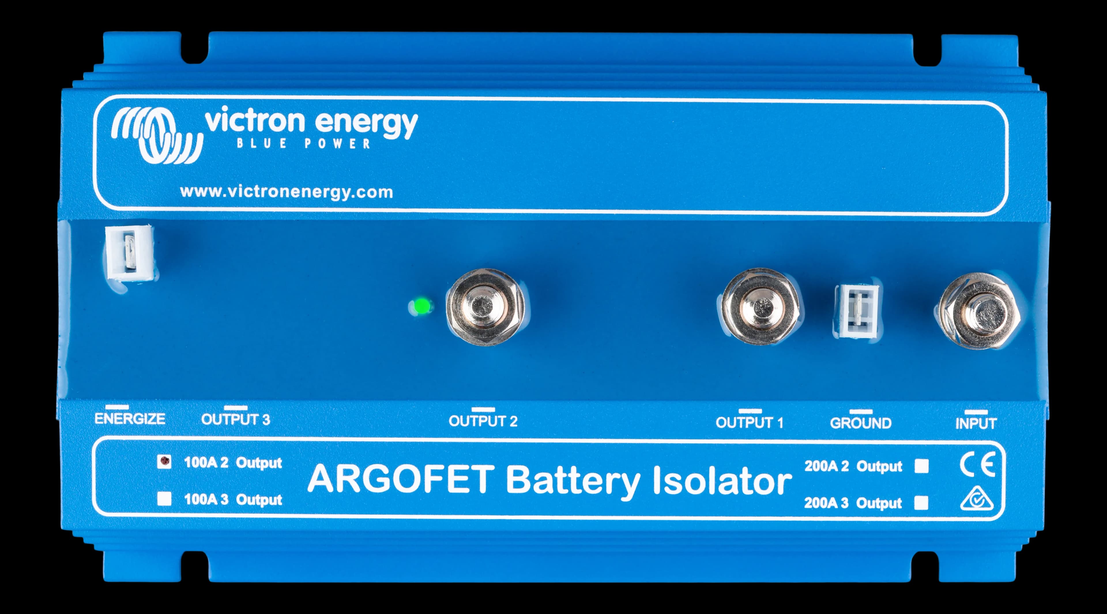Battery Isolator: Argo FET 100-2 100A, 2-Battery Setup