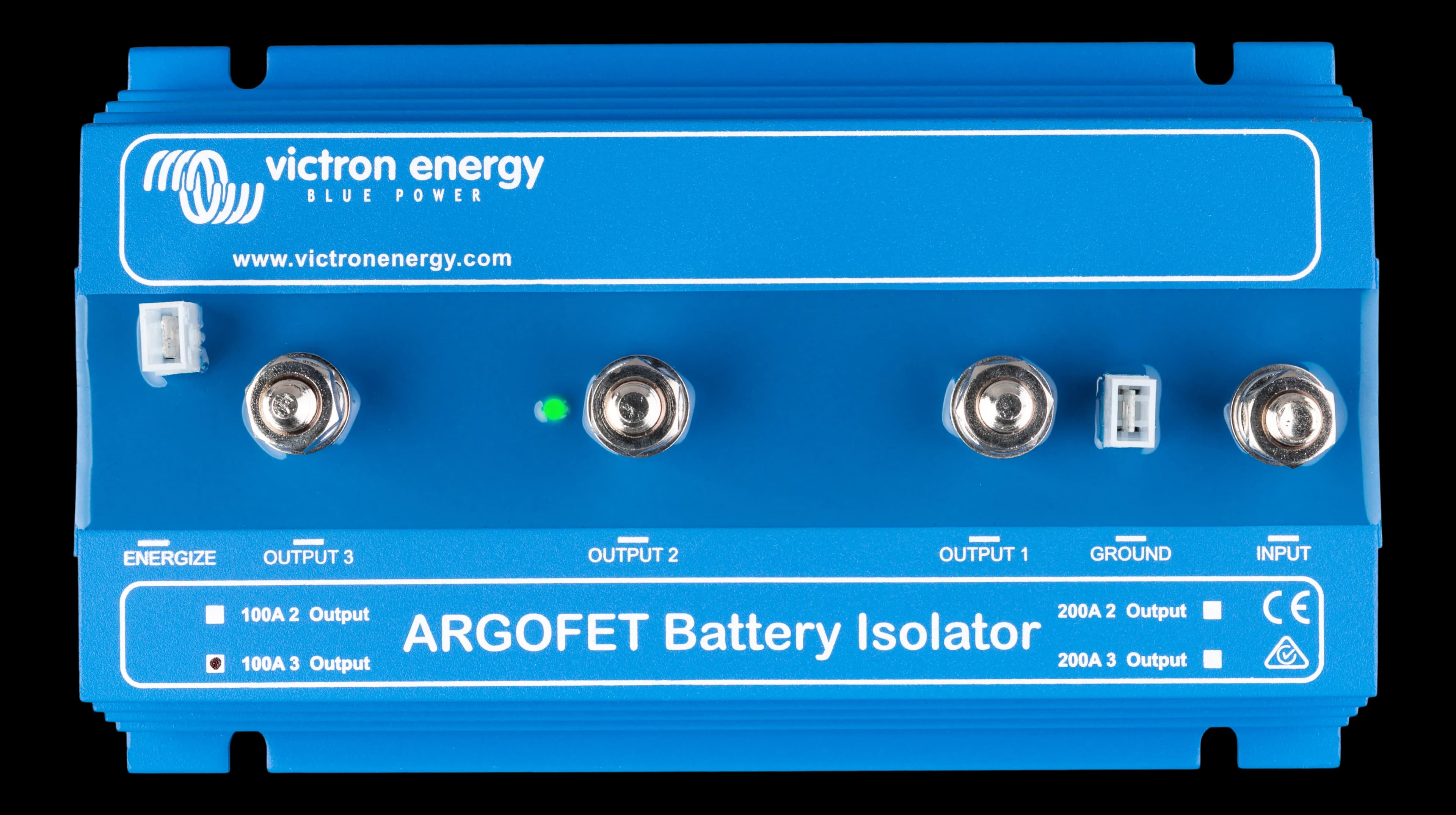 Battery Isolator: Argo FET 100-3 100A, 3-Battery Setup