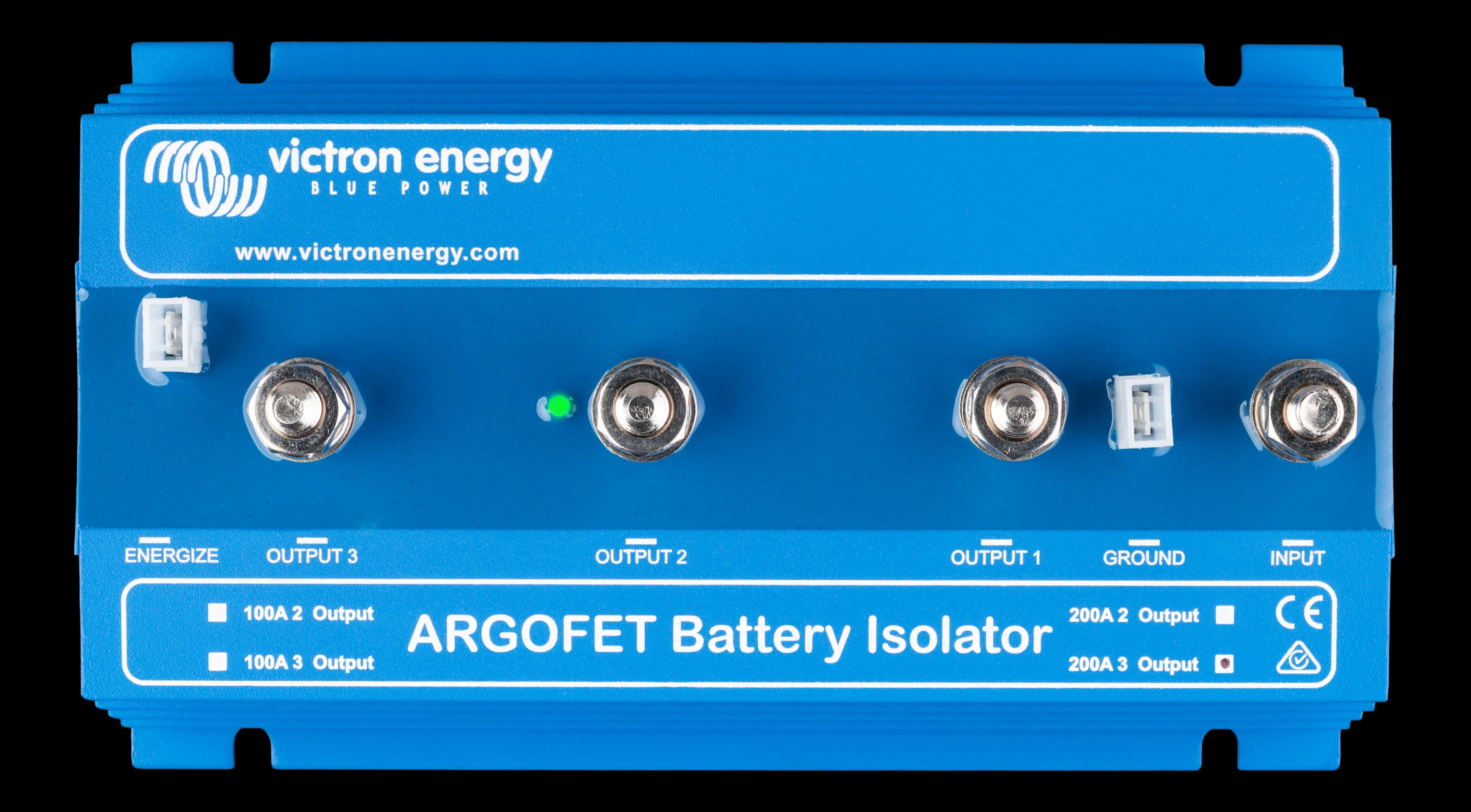 Battery Isolator: Argo FET 200-3 200A, 3 Battery Setup