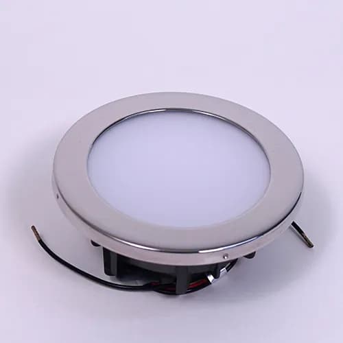 Orlando 85, WW/Red, Polished SS, 4W Screw Mount, 3000K, 8-32V, IP66 product image