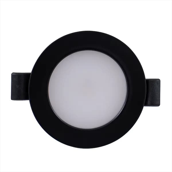 MALIBU 75, 3000K, BLACK BEZEL SPRING MOUNT, 2W, 8-32V, IP66 product image