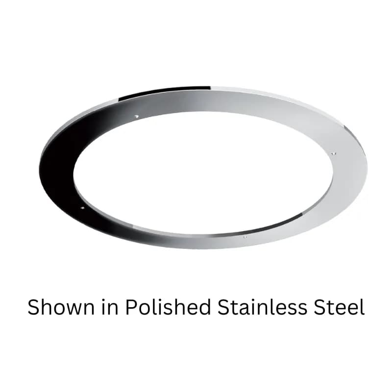 180MM bezel adapter for the Ocean 155 Satin Steel finish product image