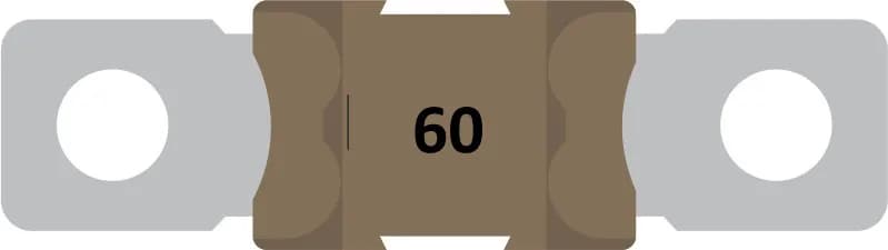 MEGA-fuse 60A/80V (package of 5) product image