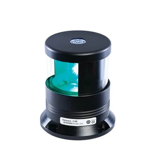 DHR40 All-Round Green LED, Base-Mount, Black, 24V (4.2W), 2NM, IP66, 360°