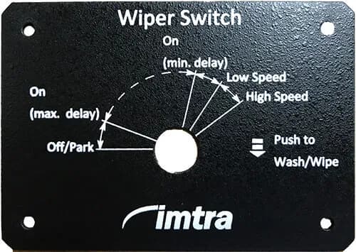Imtra wiper panel for combination switch 
