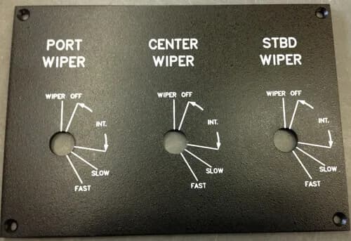 Wiper Panel for 3 Combination Rotary Switches