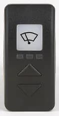 CT42 Compact, Full-Function Electronic Wiper Control Switch for Two Wipers, 12/24V