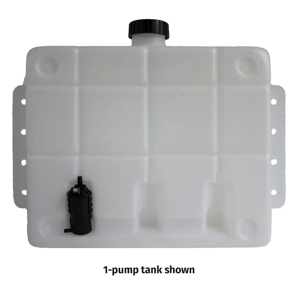 Wiper Reservoir, 10L, 3 x 12V Pump (New Style)