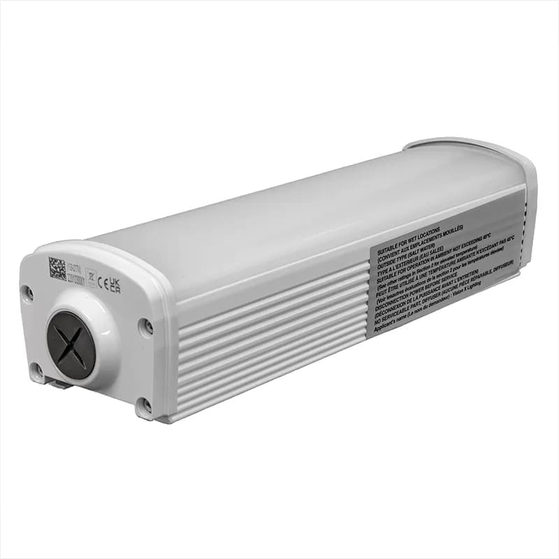 IMTRA 1' Linear HO Marine LED Fixture, 120-277V 30W, 180°, White, IP67, Includes SS Bracket