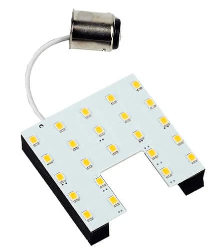 *Only While Supplies Last** BA15s LED Array, Warm #1156 Single Contact, 10-30VDC, 23xLED, 2.7W