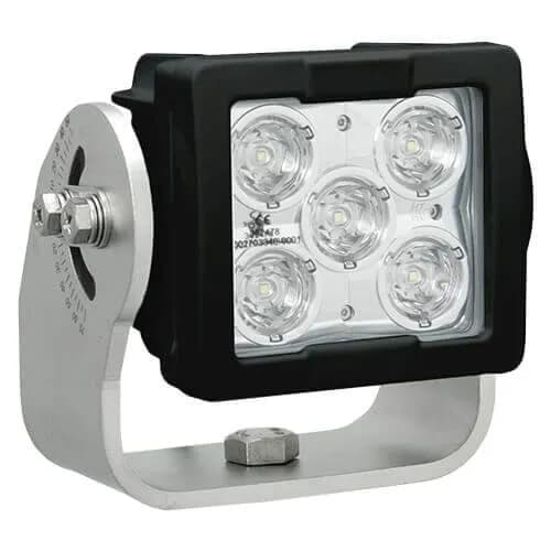Imtra Offshore 5-LED Marine Deck Light 11-65VDC, 35W, 60°, Black Finish, IP68/69K