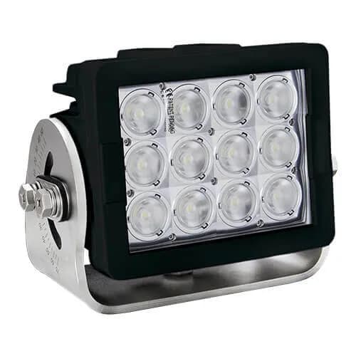 Imtra Offshore 12-LED Marine Deck Light 11-65VDC, 84W, 90°, Black Finish, IP68/69K