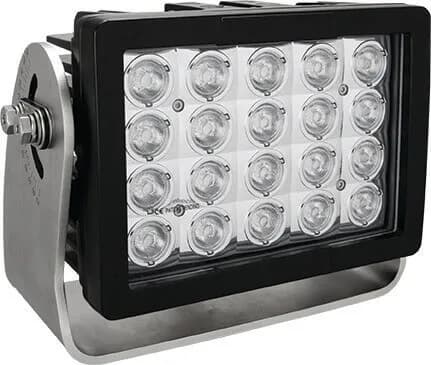 Imtra Offshore 20-LED Marine Deck Light 11-65VDC, 140W, 60°, Black Finish, IP68/69K