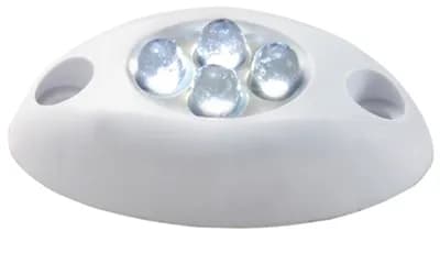 LED Cluster Courtesy Light, White, 4xblue LED, 12V 