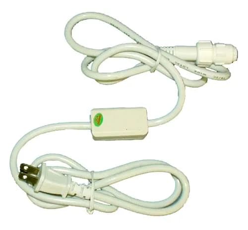 Connector Kit for 3/8" 24VAC LED Rope Light (Connector, Rectifier & 6' Cord)