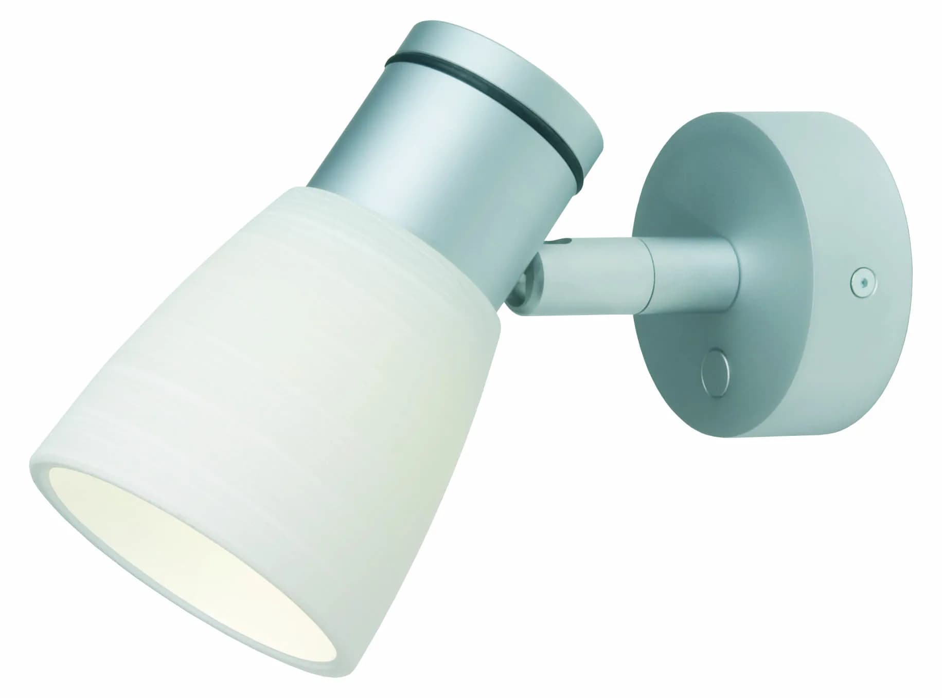 Munich, Matte Chrome w/White Glass Shade & DIM2WARM (3000-2200K) product image