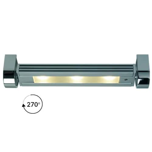 Saxony Small Rotating Lamp, w/Dimmer, 150mm, Warm White, 3W, 10-30VDC, Wall Bracket product image
