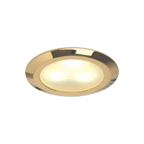 Leer LED Downlight, Gold, Warm White/Red, 10-30VDC Slave (dimmable with Master), IP20