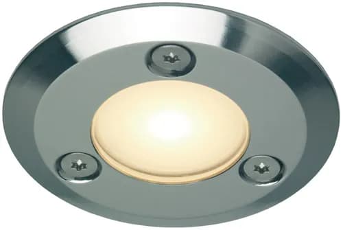 Emden-Small LED Courtesy Light, Polished Stainless Warm White, IP67 (only from the front), 10-30VDC