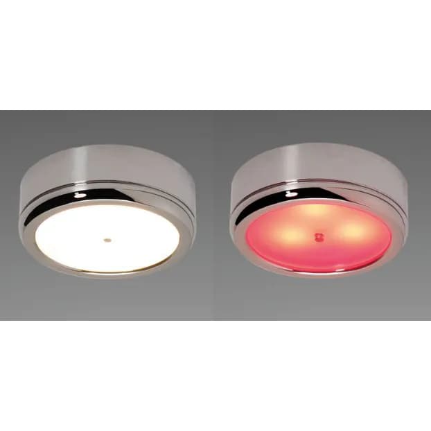 Norden (Master) Bi-Color LED Spot, Warm White/Red Chrome, 10-30VDC, IP20