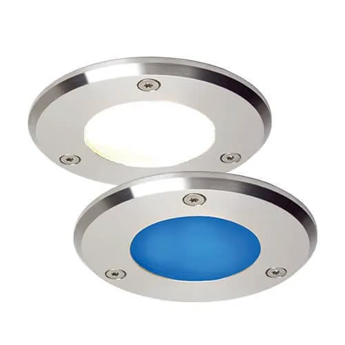 Emden-Medium LED, Stainless Steel, Warm/Blue Slave (Dimmable with Master), 10-30VDC, IP67