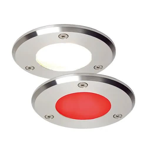 Emden-Large LED, Stainless Steel, Warm White/Red 10-30VDC, Master (Dimmable), IP67
