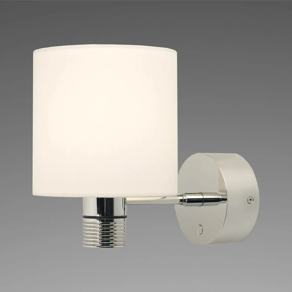 Nova XL LED Wall Lamp, 6W, WW, Dim2Warm, Switch, Matt Chrome, 10-30vDC product image
