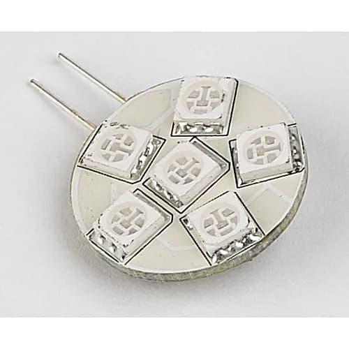 "Mini" LED Replacement Bulb, Red, 10-30VDC (1.5W), Directional, G4 Socket (Side Pin) product image
