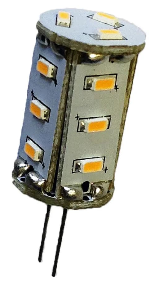 Tower LED Bulb, GU4,  Warm White, 10-30VDC, 15 x LED, Omni-Directional, Bulk Pkg product image