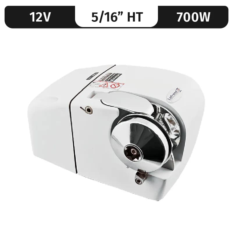 LION 1000, WHITE, 12VDC, 700W 5/16"HT GYPSY
