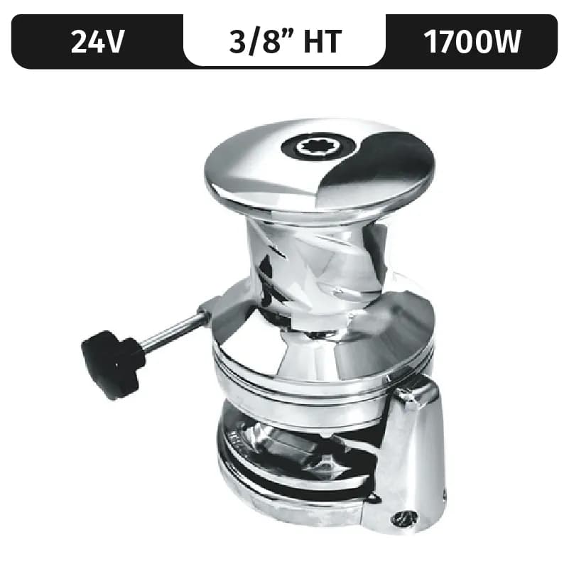 SX3.5 ROUND BASE, 24VDC, 1700W CAPSTAN, 3/8"HT GYPSY product image