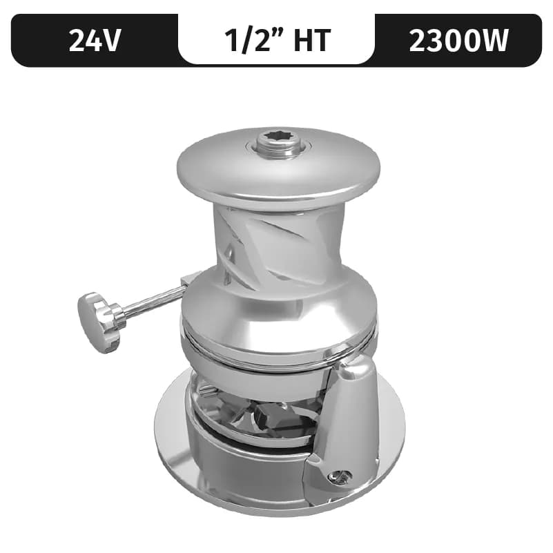 SX4 ROUND BASE, 24VDC, 2300W CAPSTAN, 1/2"HT GYPSY product image