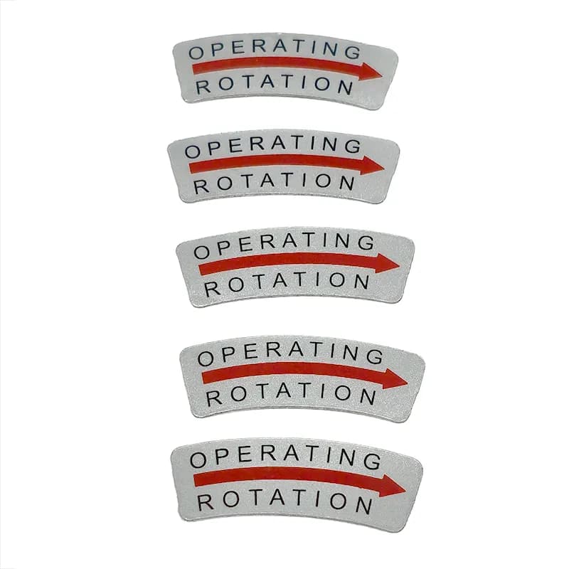 Directional Label Arrow Clockwise, 13x37mm