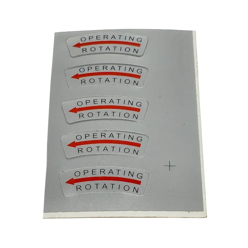 Directional Label Arrow Counterclockwise, 13x37mm