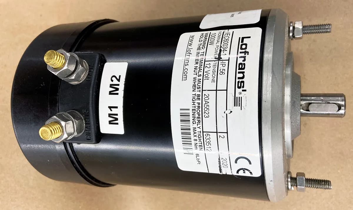 MOTOR 12V/1000W,  B14 FLANGE 2-TERMINAL product image