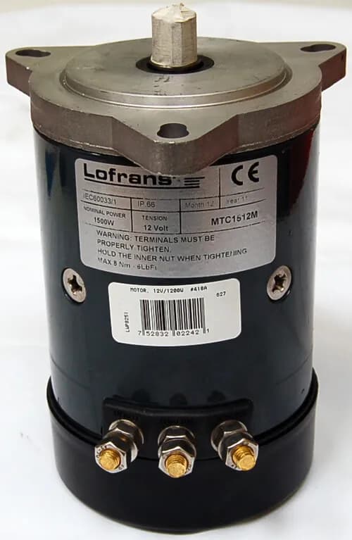 Electric motor 1200 W 12 V, #418a  product image