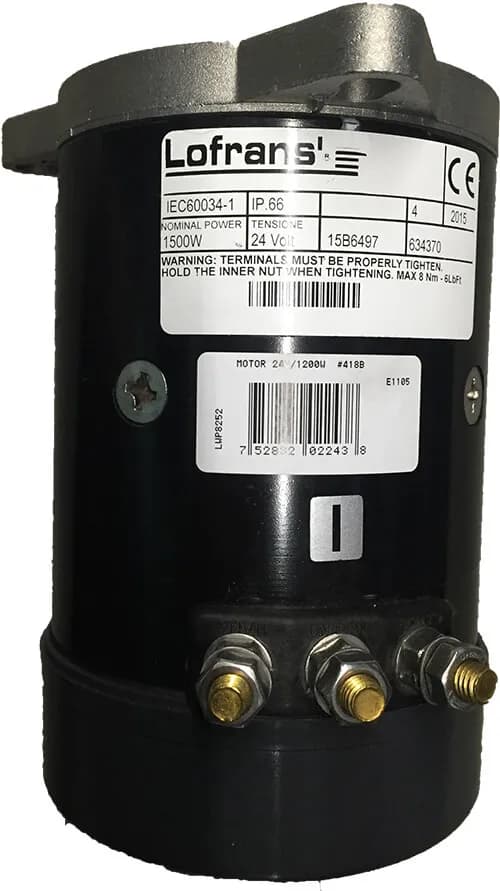 Electric motor 24V/1500W 418B/418F Formally 24V/1200W product image
