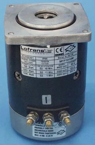 Electric motor 1000 W 12 V, for Project 1000 Only, #951a product image