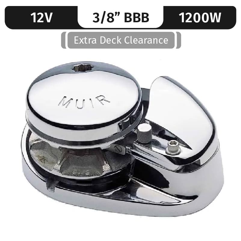 Storm VR1250, Stainless Steel, 12V, 1200W Low-Profile, Vert. Rope/Chain Long Shaft 3/8"BBB product image