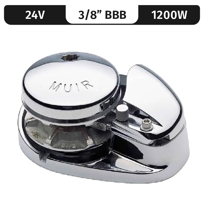 Storm 1250, Stainless Steel, 24V, 1200W Low-Profile, Vert. Rope/Chain Windlass f/ 3/8"BBB product image