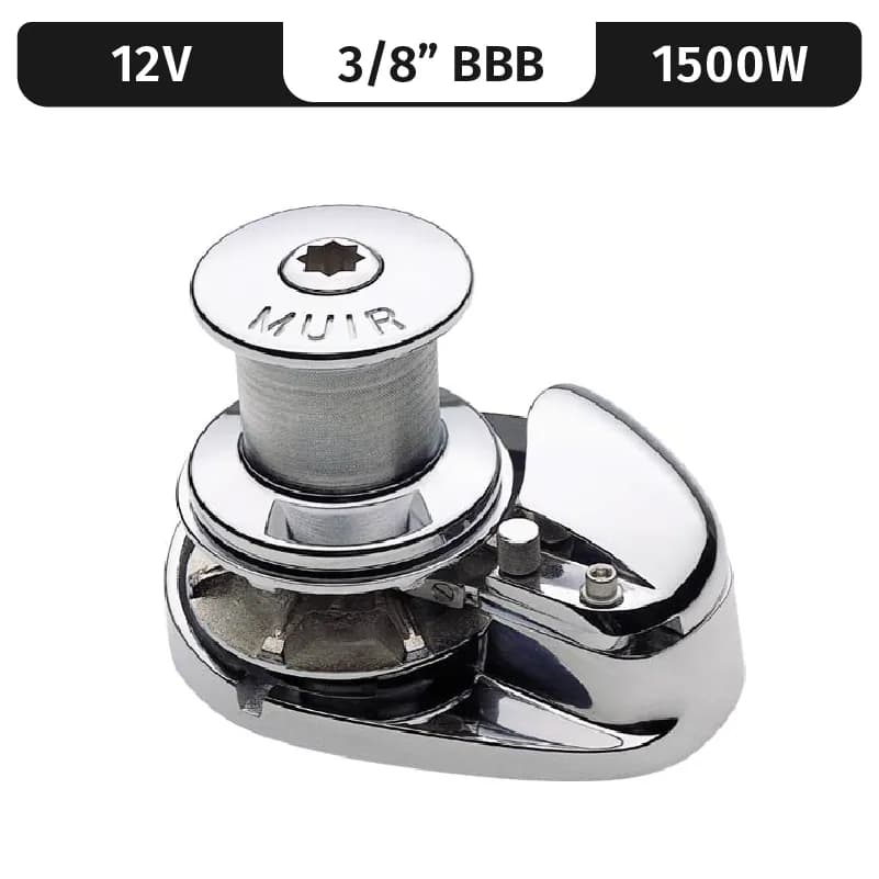 Storm 2200, Stainless Steel, 12V, 1500W Capstan, Vert. Rope/Chain Windlass f/ 3/8"BBB product image