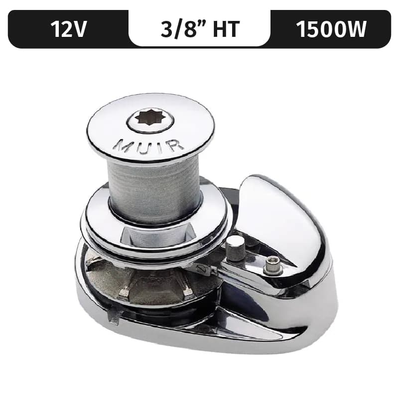 Storm 2200, Stainless Steel, 12V, 1500W Capstan, Vert. Rope/Chain Windlass f/ 3/8"HT product image