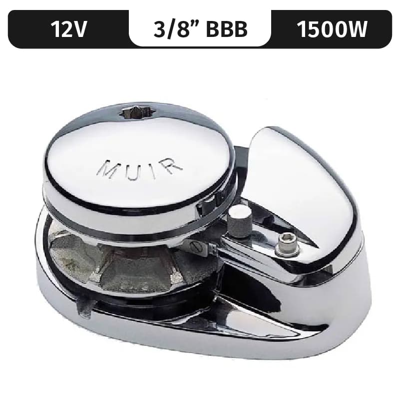 Storm 2200, Stainless Steel, 12V, 1500W Low-Profile, Vert. Rope/Chain Windlass f/ 3/8"BBB product image