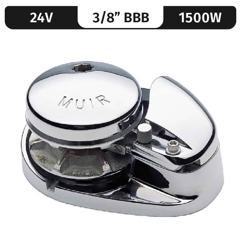 Storm 2200, Stainless Steel, 24V, 1500W Low-Profile, Vert. Rope/Chain Windlass f/ 3/8"BBB product image